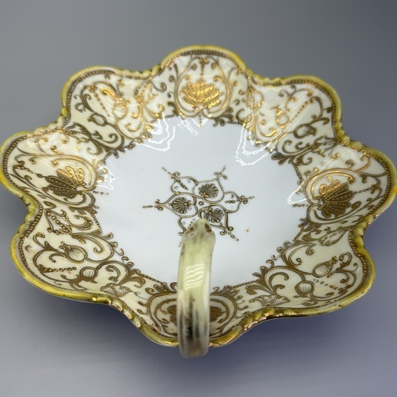 Antique Hand Painted Nippon Handled Dish - Picture 8 of 10